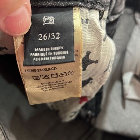 Scotch & Soda Supreme Slim Straight Leg faded black jeans size 26/32 NWT - Picture 15 of 16